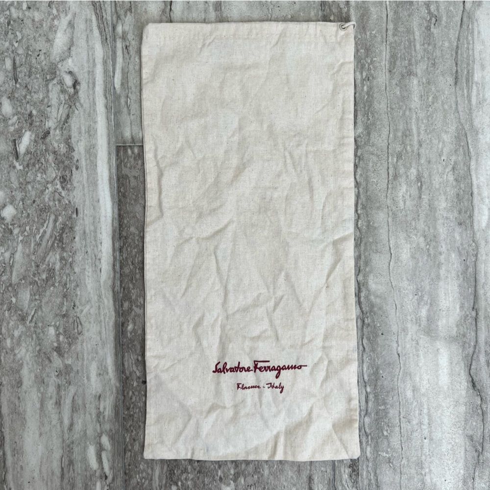 SALVATORE FERRAGAMO Cotton Dust Bag- 8x16 inches